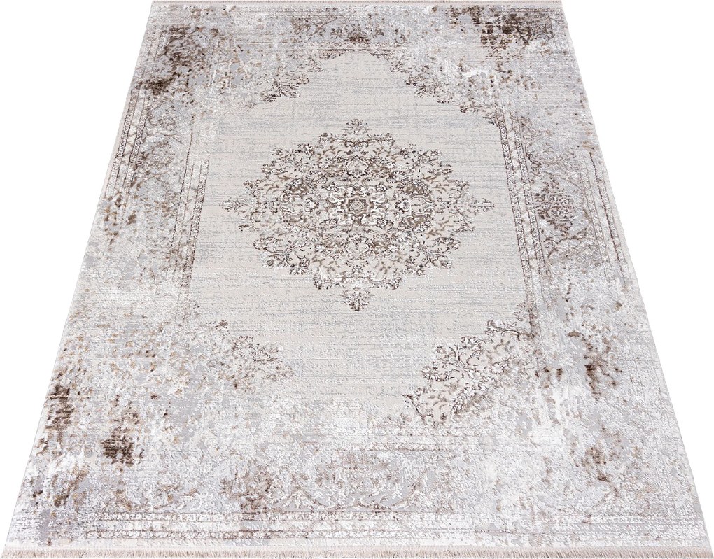 Koberec Sahara K895D krémovo-sivý obdĺžnikový – viac rozmerov Rozmer: 80x150 cm
