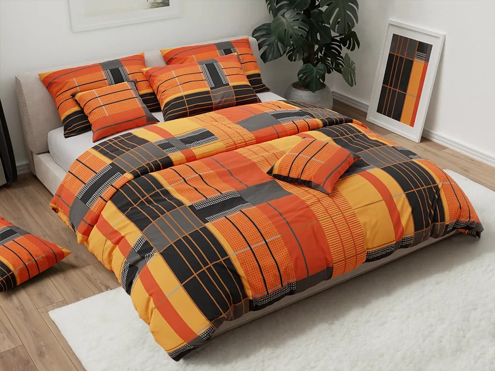 Bavlnené obliečky MARIKA oranžové