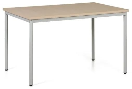 Jedálenský stôl TRIVIA, svetlosivá konštrukcia, 1200 x 800 mm, breza