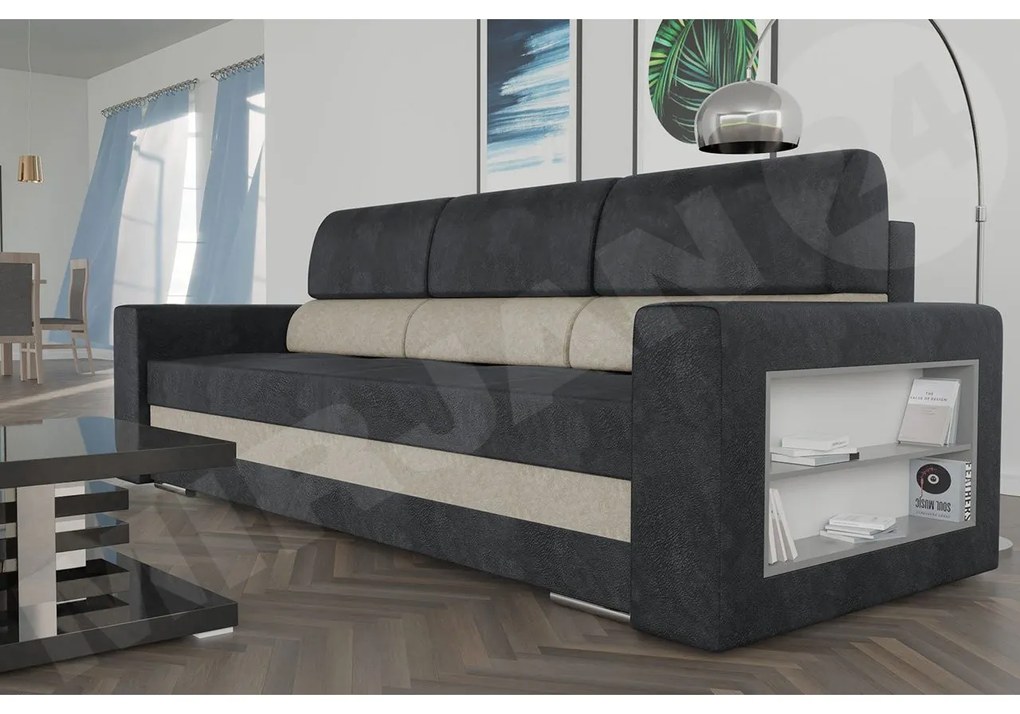 Pohovka s úložným priestorom Carina, Dostupné poťahy: Amor Velvet 4311