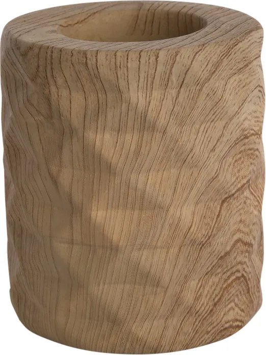 Altom Porcelánový svietnik Wood, 8 x 9 cm