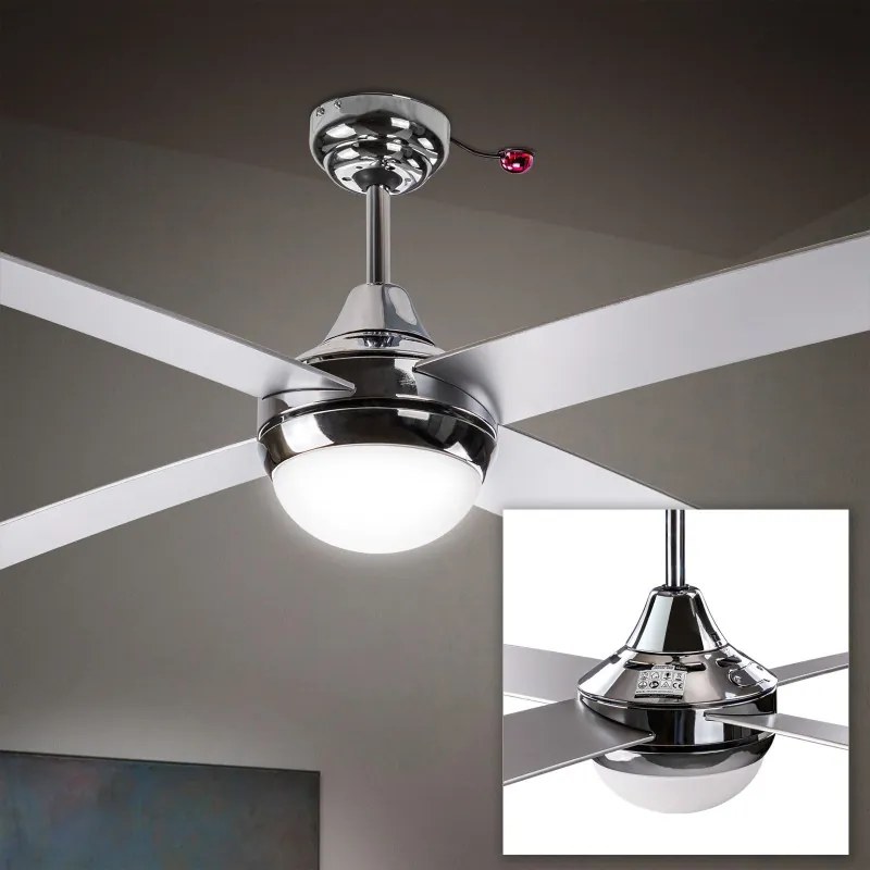 DEMA Stropný ventilátor Granada strieborný