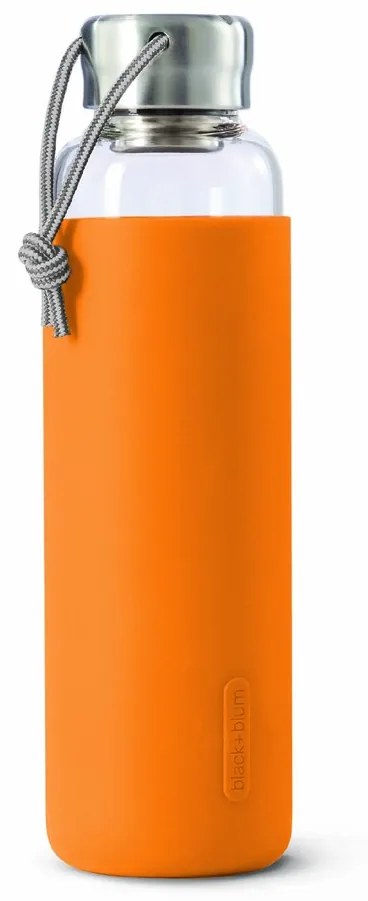 Sklenená fľaša na vodu BLACK+BLUM Glass Water Bottle, oranžová GR-WB-M003