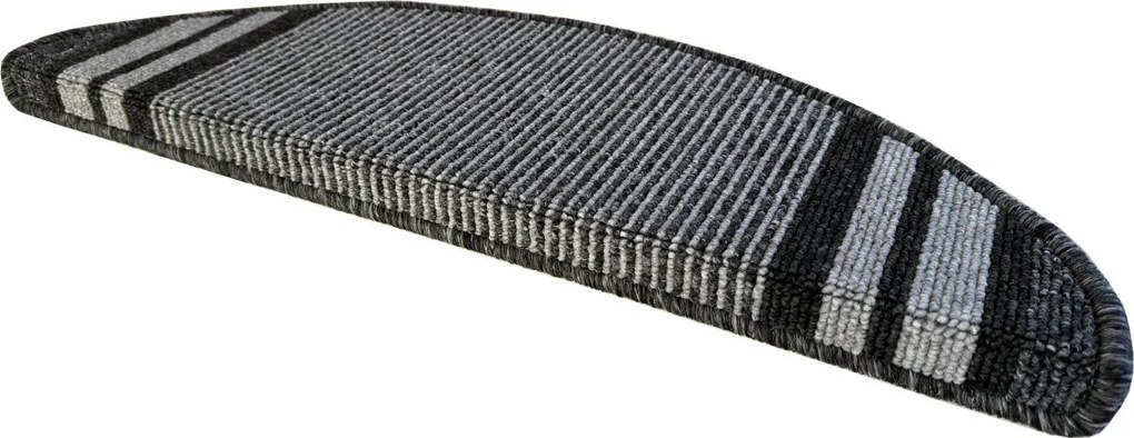 Nášľapy na schody Gandia šedý polkruh, samolepiaci - 24x65 polkruh (rozmer vrátane ohybu) Vopi