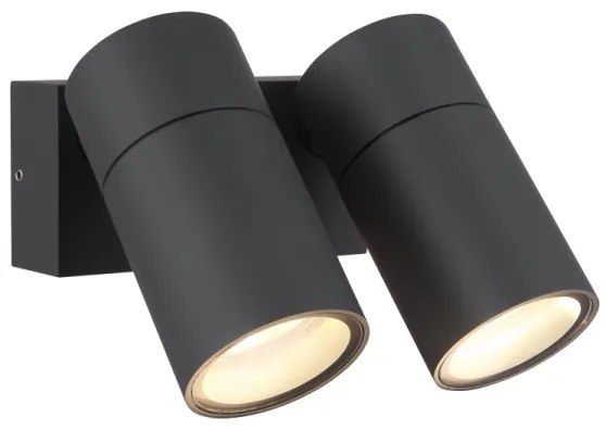 Globo 3209-2 - Nástenné bodové svietidlo PIPER 2xGU10/35W/230V