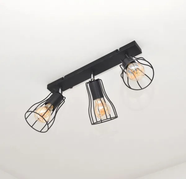 LED Bodové svietidlo TUBE II 3xE27/15W/230V čierna