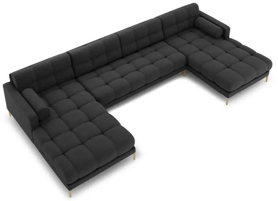 Tmavosivá rohová pohovka do "U" Bali – Cosmopolitan Design