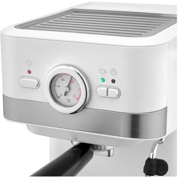 Sencor pákový espresso kávovar 1050W/230V biely/matný chróm