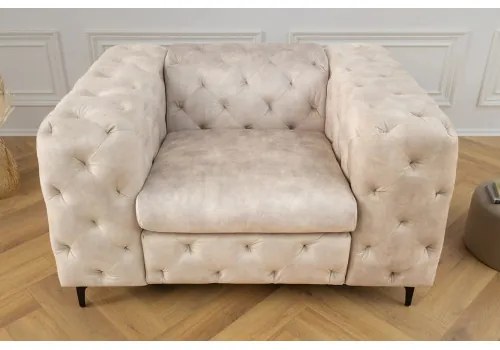 Kreslo 45985 Modern Barock Zamat Champagner - Komfort-nábytok