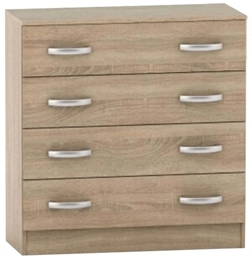 Komoda BETTY 4S, dub Sonoma