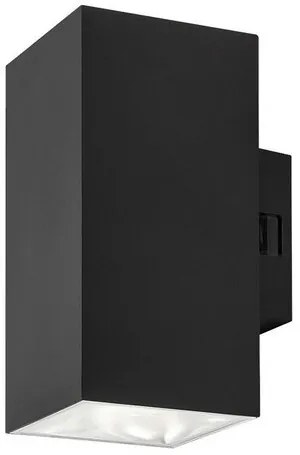 Rabalux 77157 vonkajšie nástenné LED svietidlo Urfa, 18W, IP65, čierna, 16 cm