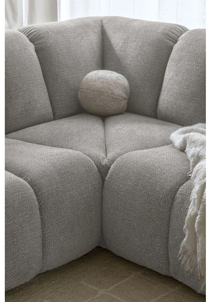 Svetlosivá rohová pohovka (pravý roh/do L) Shell – Miuform