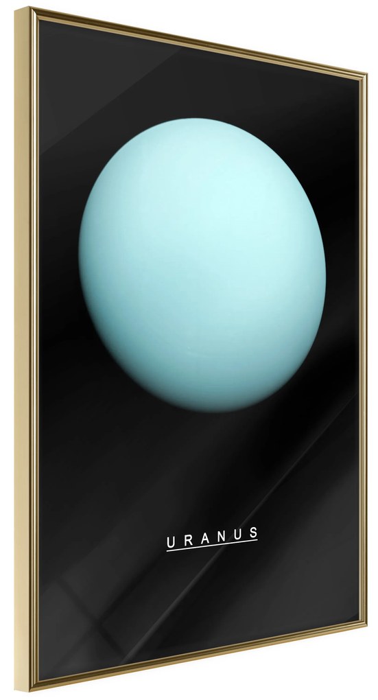 Artgeist Plagát - Uranus [Poster] Veľkosť: 30x45, Verzia: Zlatý rám s passe-partout