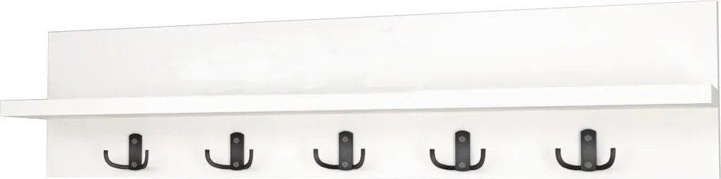 Nástenný vešiak VIRTON, biela