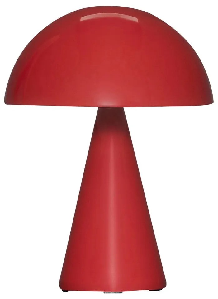 Červená LED stmievateľná stolová lampa (výška 20 cm) Mush – Hübsch