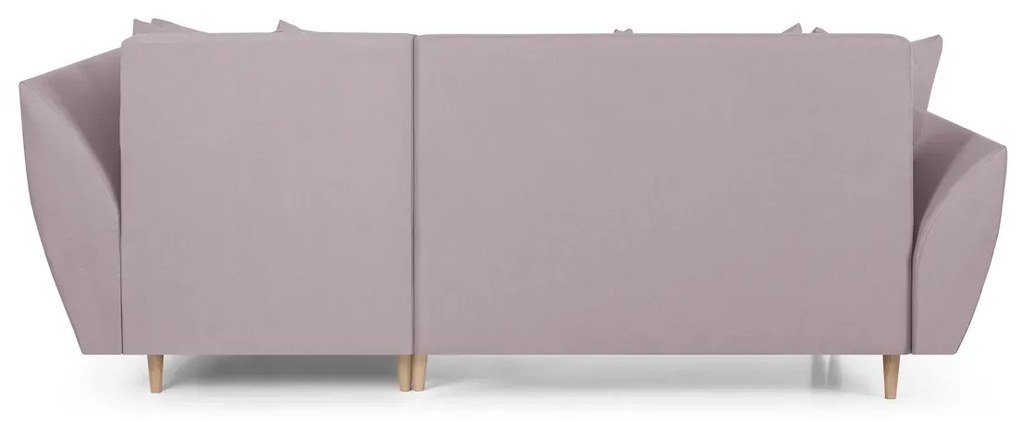 MEGA AKCE Rozkládací rohová sedací souprava ALEX Růžová