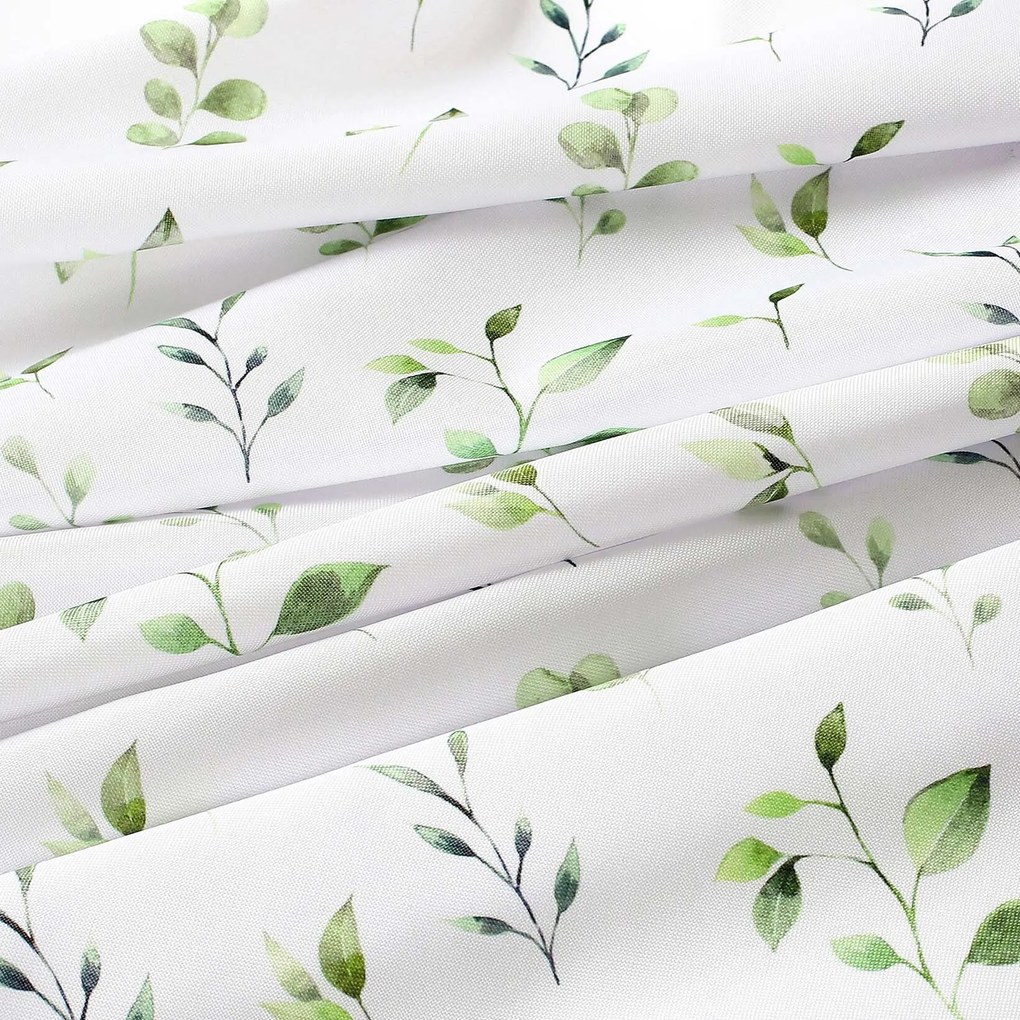 Goldea behúň na stôl teflónový - eukalyptové lístky 50x120 cm