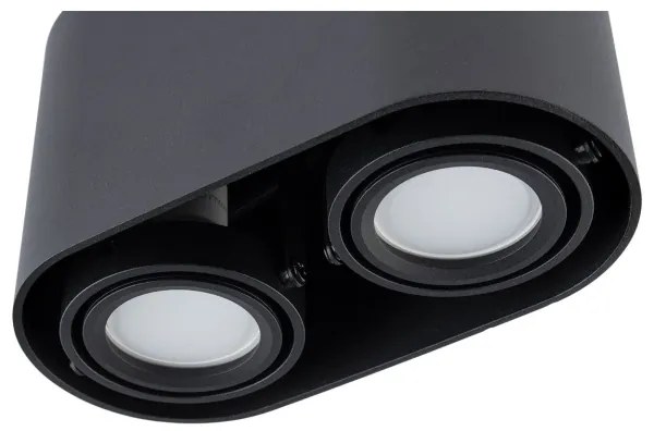 Bodové svietidlo SIROK 2xGU10/30W/230V čierna