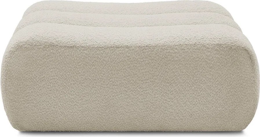 Béžová podnožka z textílie buklé Azra – Bobochic Paris