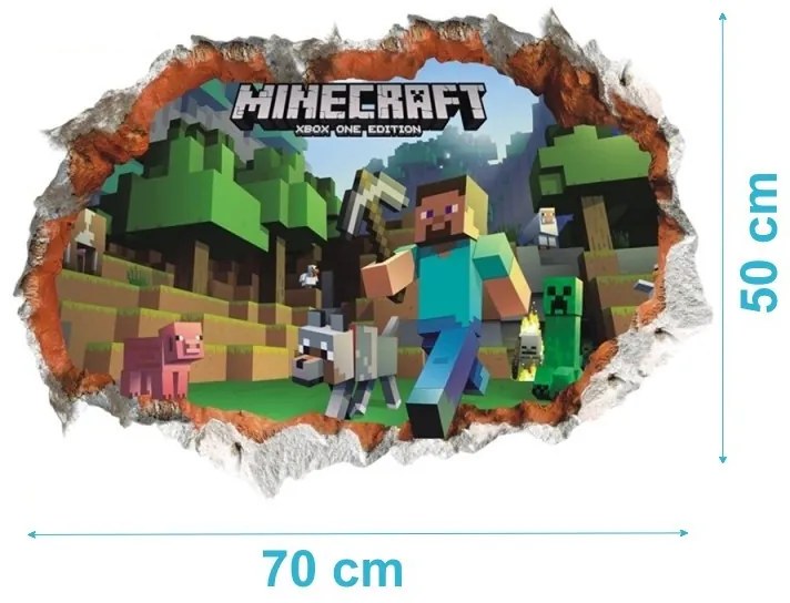 Samolepka na zeď Minecraft