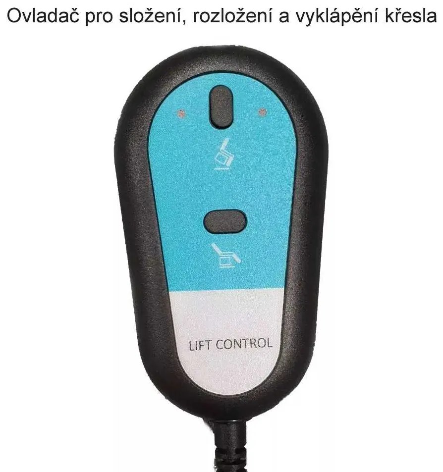 LuxuryForm DESIGN TV kreslo PEGAS s elektrickým polohovaním, masážou a výklopom - světle šedé