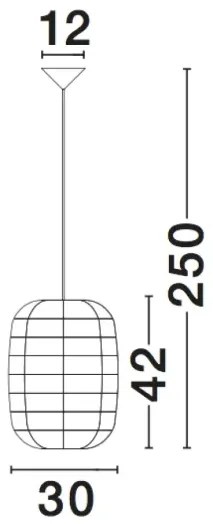 Rustikálny luster Melody 42 ratan
