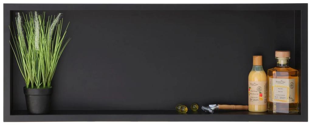 Balneo Wall-Box One Black zapustená polica 90 cm OB-BL5