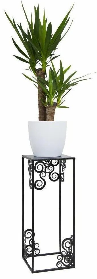 Stojan na kvety 60x24 cm čierna
