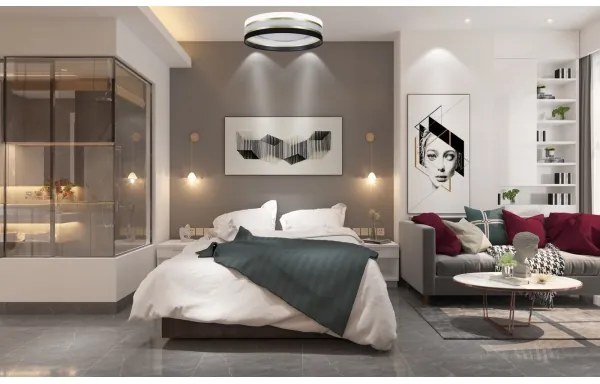 LED Stmievateľné stropné svietidlo SMART CORAL GOLD LED/24W/230V čierna/biela + DO