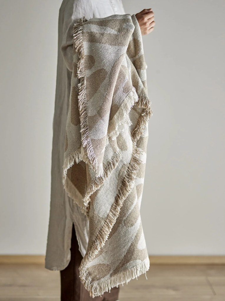 Bloomingville Prehoz z recyklovanej bavlny Alk Brown 130 × 160 cm