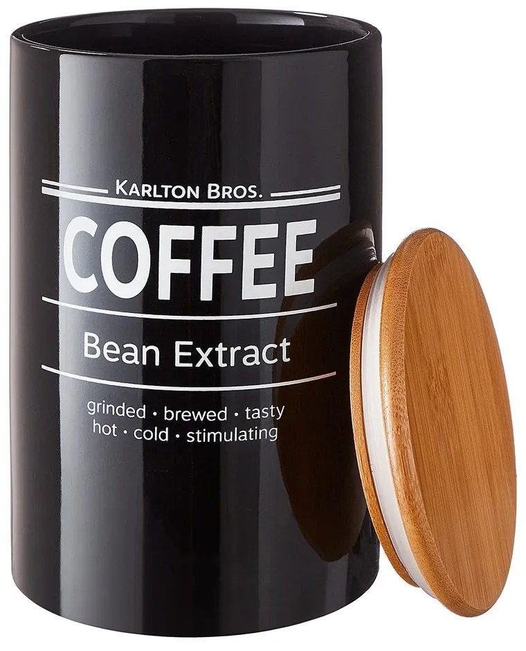 KARLTON BROS Dóza na kávu 1,1 l - čierna