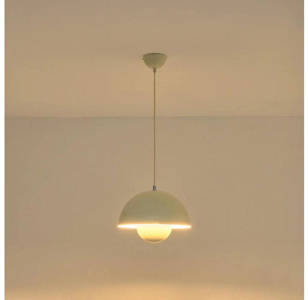 Závesné svietidlo na lanku JARDEN 1xE27/15W/230V krémové