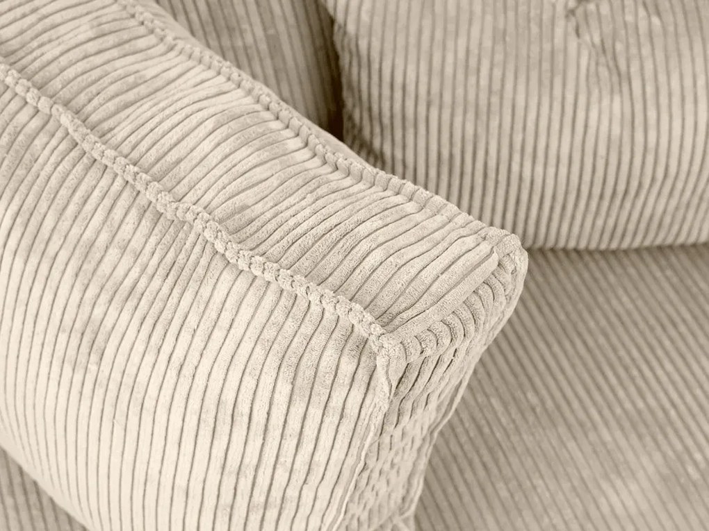 Krémová rohová pohovka SMART COSARO, obojstranná + 2 vankúšiky ZDARMA