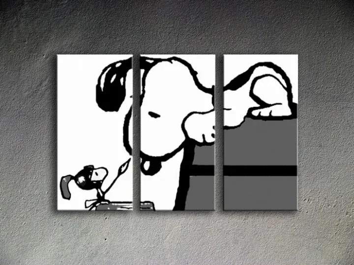 Ručne maľovaný POP Art obraz SNOOPY | rôzne rozmery