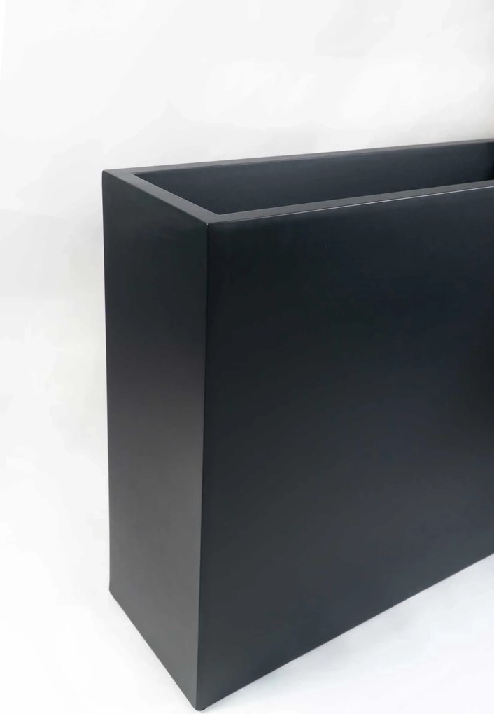 Interiérový kvetináč ELEMENTO, materiál MDF, šírka 88 cm, čierny