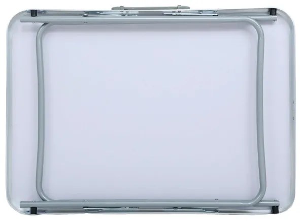 Turistický stolík ARES 70x50 cm sivý