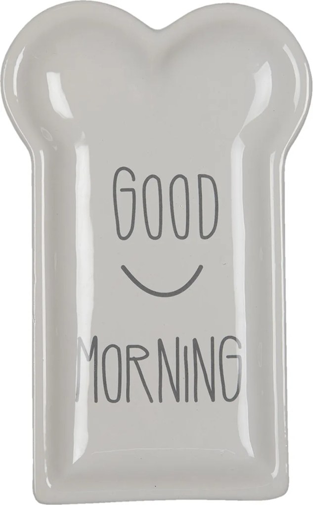 Keramický talířek Good Morning - 10*17*2 cm
