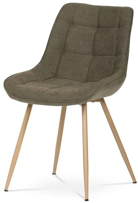 Autronic BONTEC Jedálenská stolička, šedá, látka, CT-394 GREY2 Farba: Hnedá