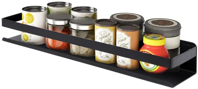 Nástenná polica MEGARA 50 cm čierna