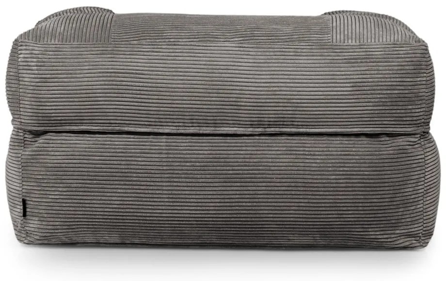 Tmavosivý menčestrový sedací vak MooG – SLOWDOWN