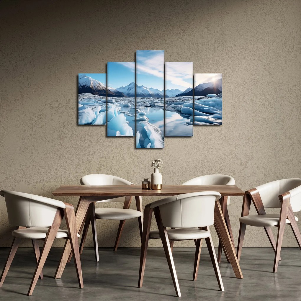 Obraz - Ľadovcové útvary (150x105 cm)