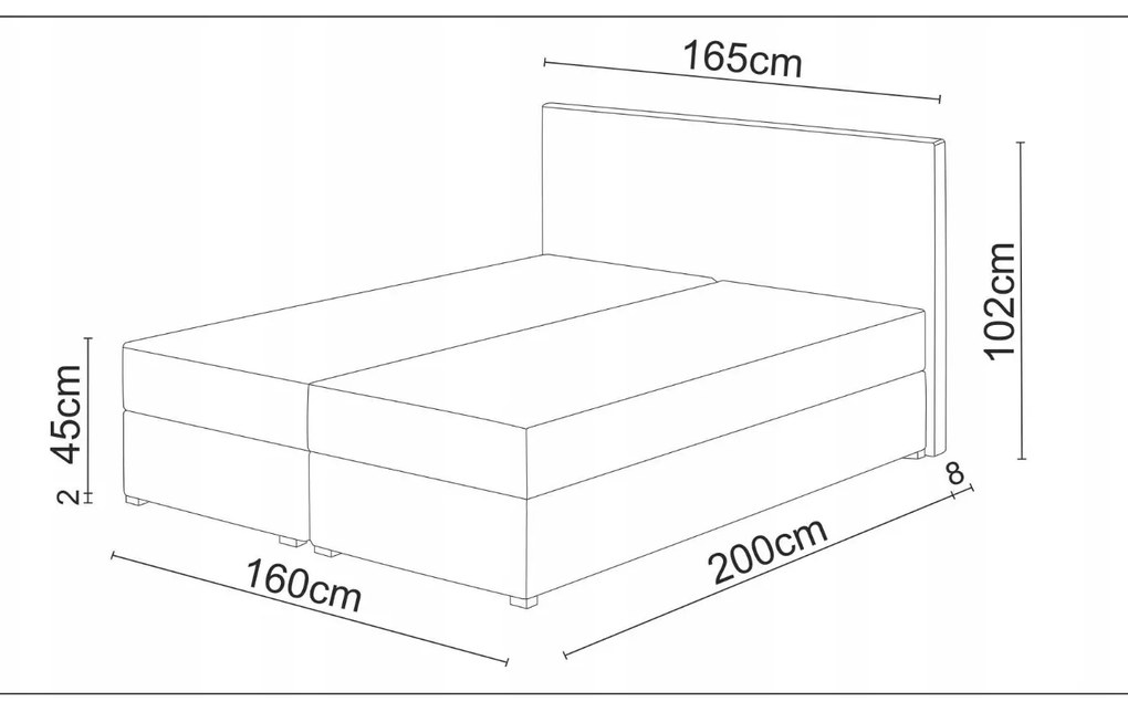 Manželská posteľ Boxspring 160 cm Karen Comfort (béžová) (s matracom a úložným priestorom). Akcia -20%. Vlastná spoľahlivá doprava až k Vám domov. 1056009