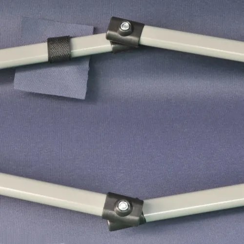 vidaXL Šesťhranný rozkladací záhradný stan, tmavomodrý, 3.6x3.1 m-