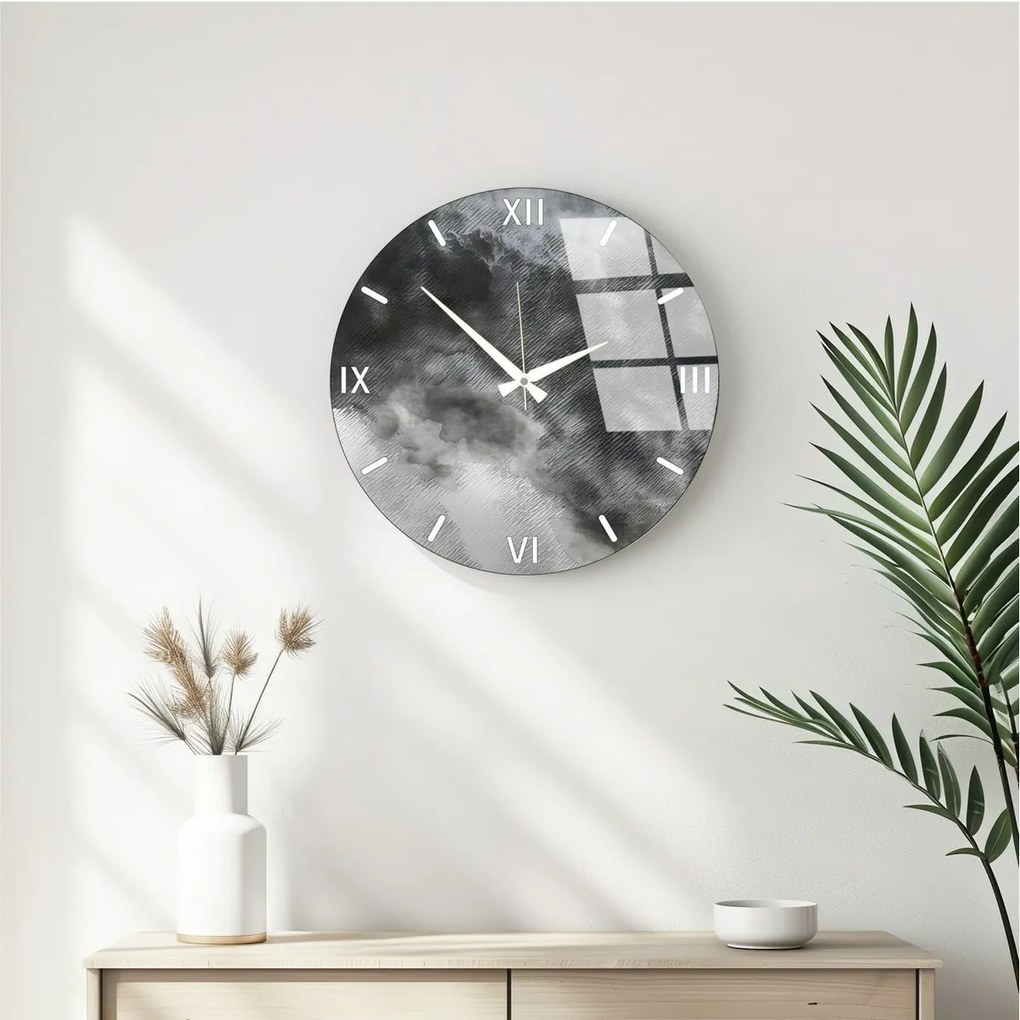 Nástenné hodiny Grey 349, 40 cm