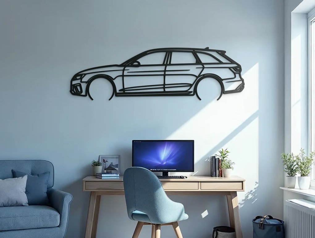 drevko Drevený obraz na stenu RS 4 Rozmer obrazu: 26 x 86 cm, Farba dekorácie: Čierna