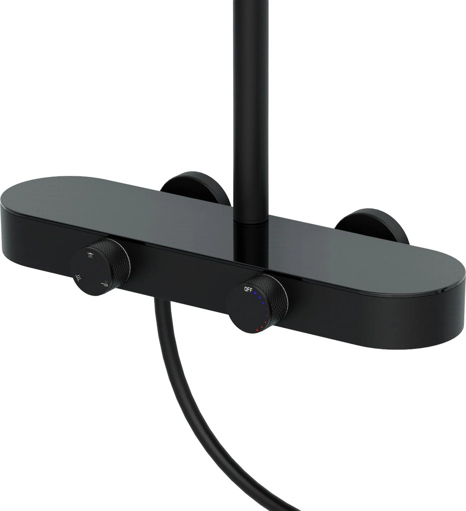 Rea Creo, sprchový set s funkciou bidetovej spŕšky, čierna matná, REA-P0360