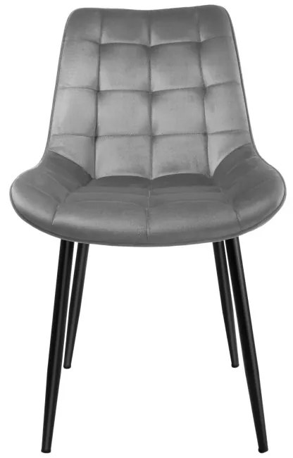 Jedálenská stolička NORMAN zamatová, grafitová