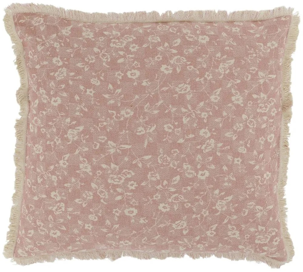 Ružová obliečka na vankúš s divokými kvetmi Aix Wild Flowers - 50*50 cm