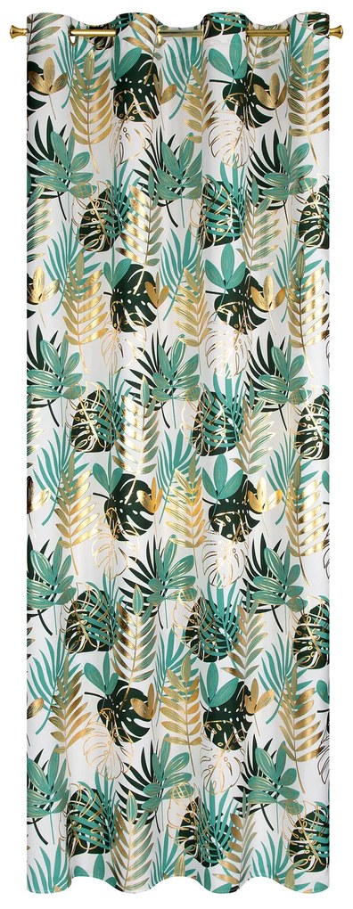 ZÁVES NA KRÚŽKOCH MALTA 140X250 CM VZOROVANÁ