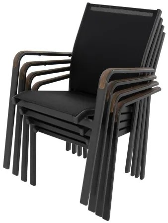 Doppler EXPERT WOOD Plus - záhradná hliníková sedacia súprava 4+2+1